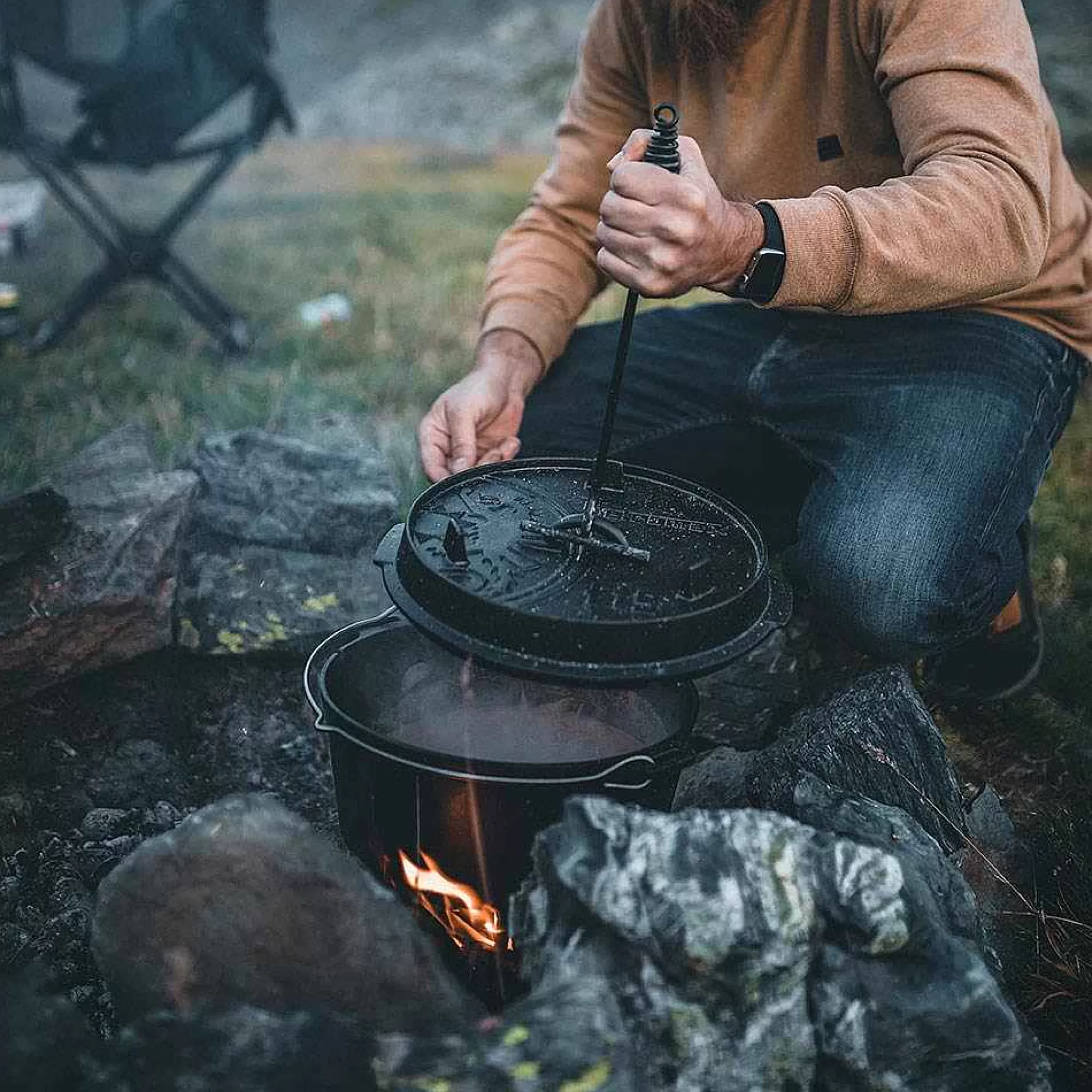 Hot Fire Pot Ft6-T Starter Set - Dutch Oven Set 6 Liters Dutch Oven/Fire Pots