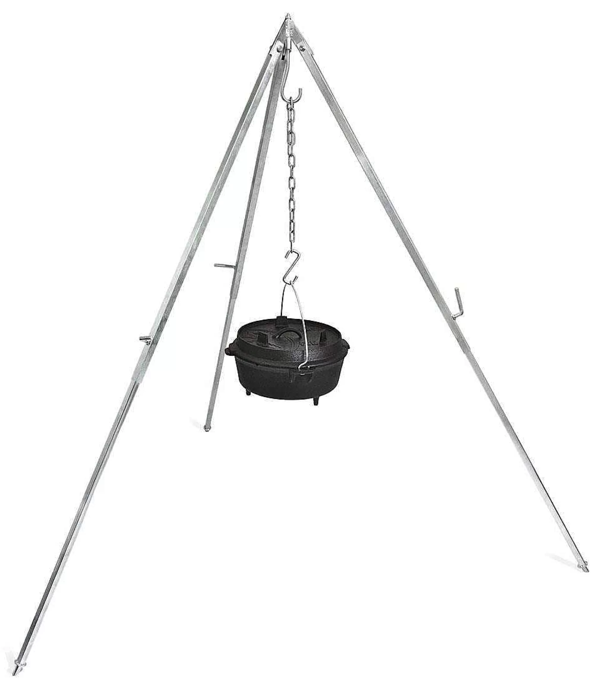 Discount Tripod With Chain & Hook Grills